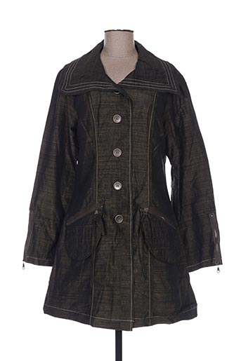 l33 manteaux femme de couleur vert