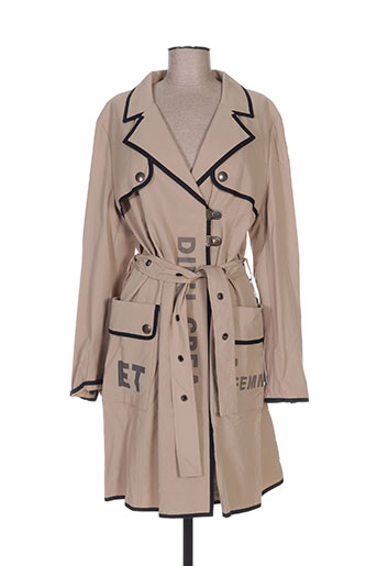 et dieu crea la femme manteaux femme de couleur beige