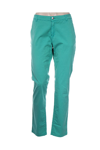 zapa pantalons femme de couleur vert