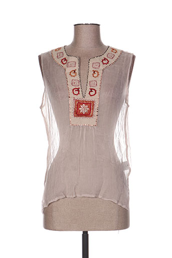 double one peace chemises femme de couleur beige