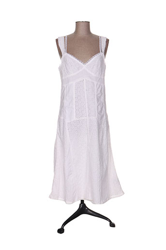 double one peace robes femme de couleur blanc
