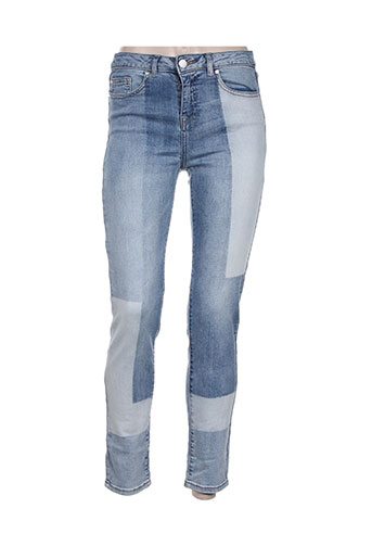 morgan jeans femme de couleur bleu