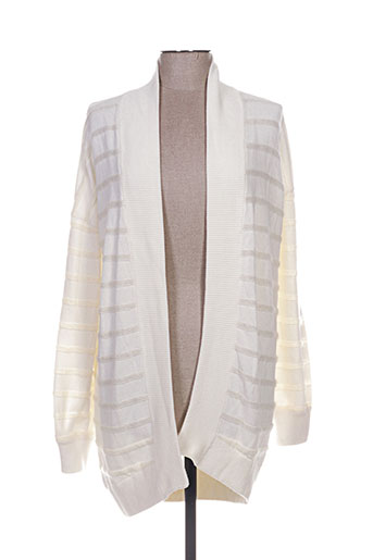 marie-sixtine gilets femme de couleur blanc