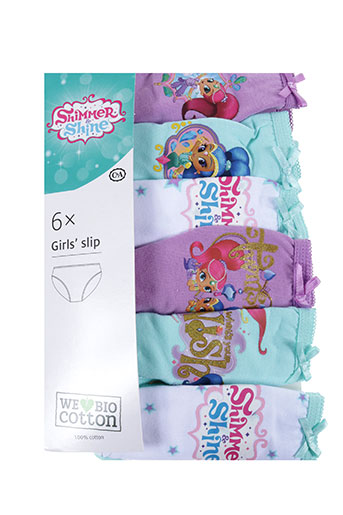 nickelodeon lingerie fille de couleur bleu