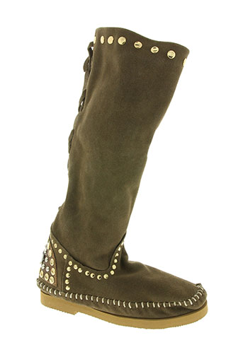 bottes marron pas cher