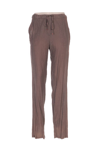 griffon pantalons femme de couleur marron