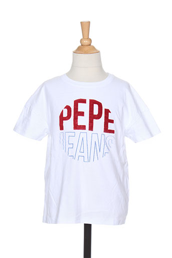 pepe jeans t-shirts fille de couleur blanc