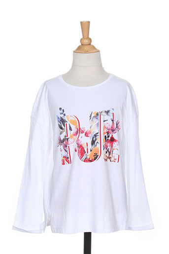 pepe jeans t-shirts fille de couleur blanc