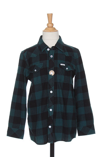 pepe jeans chemises garçon de couleur bleu