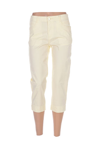 youline pantacourts femme de couleur jaune