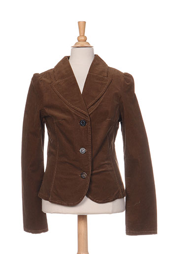 jean bourget vestes fille de couleur marron