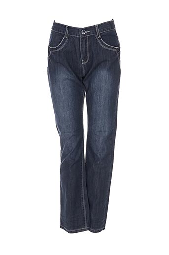 confetti jeans fille de couleur bleu