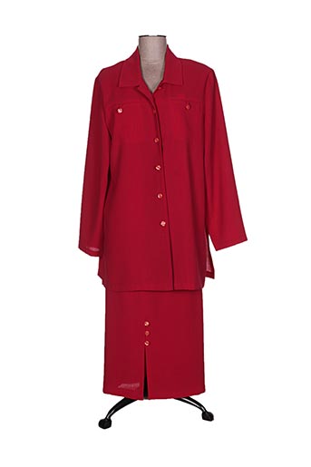 france rivoire ensembles femme de couleur rouge