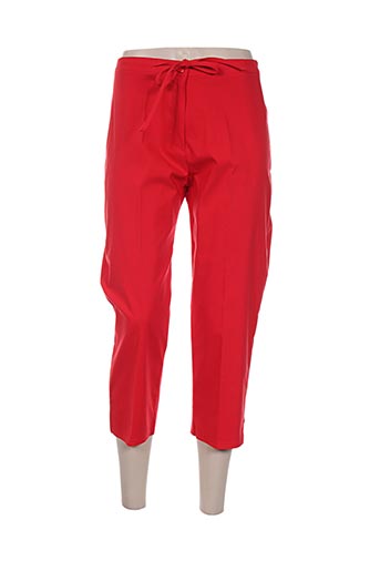 quatre vingt jours pantacourts femme de couleur rouge
