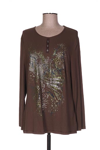 my way t-shirts femme de couleur marron
