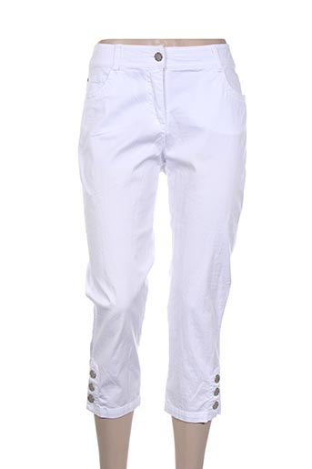 brandtex pantacourts femme de couleur blanc