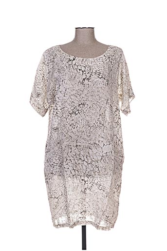 120% lino robes femme de couleur gris