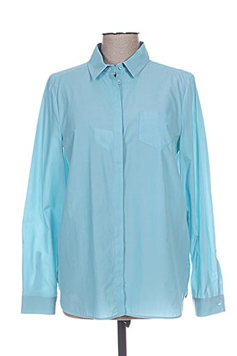 maxmara chemises femme de couleur bleu