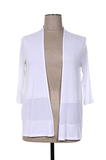 telmail gilets femme de couleur blanc