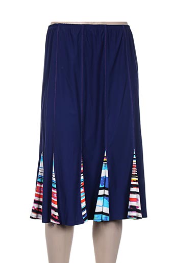 pauporté jupes femme de couleur bleu
