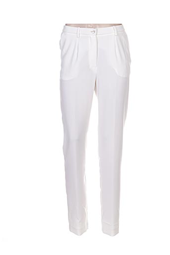 weinberg pantalons femme de couleur blanc