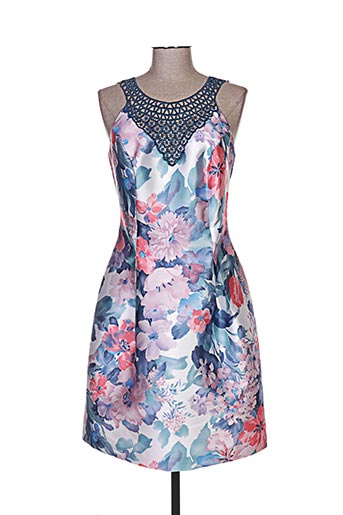 rose robes femme de couleur bleu