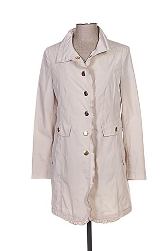 damo manteaux femme de couleur beige