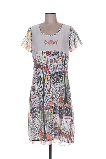 guy dubouis robes femme de couleur gris