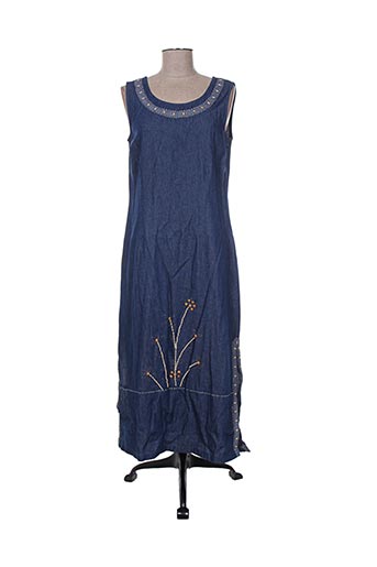 jac jac robes femme de couleur bleu
