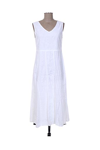 jac jac robes femme de couleur blanc