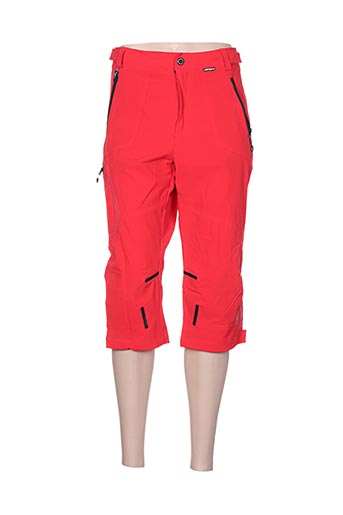 icepeak pantacourts femme de couleur rouge