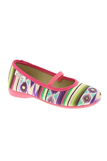 la maison de l'espadrille chaussures fille de couleur rose