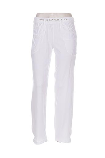 batistame pantacourts femme de couleur blanc