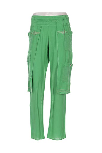 batistame pantalons femme de couleur vert
