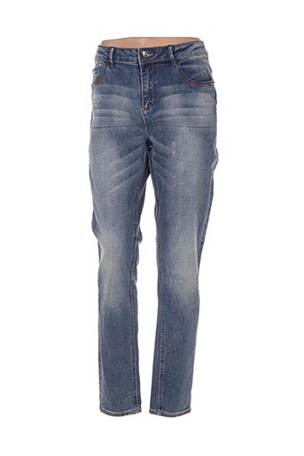 ddp jeans femme de couleur bleu