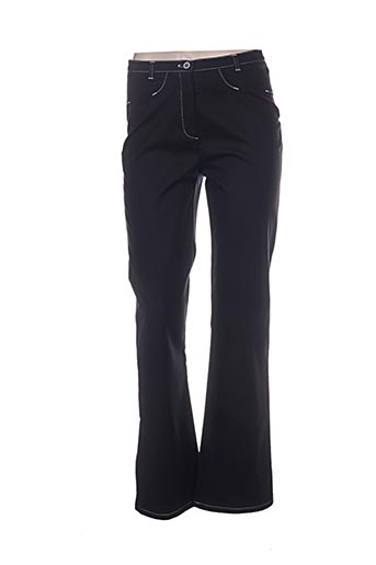 pause cafe pantalons femme de couleur noir