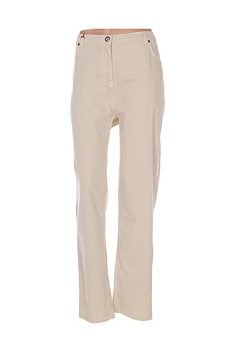 griffon pantalons femme de couleur beige