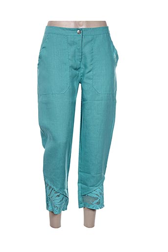 maloka pantacourts femme de couleur bleu