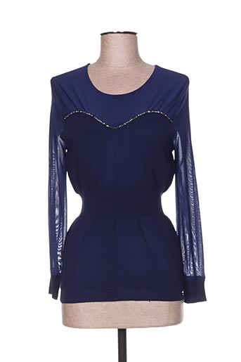 jus d'orange pulls femme de couleur bleu