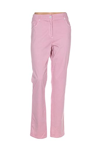 pause cafe pantalons femme de couleur rose