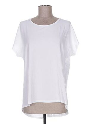 T-shirt manches courtes blanc FASHION pour femme