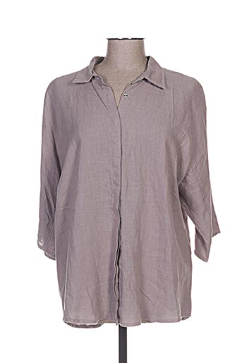 kokomarina chemises femme de couleur gris