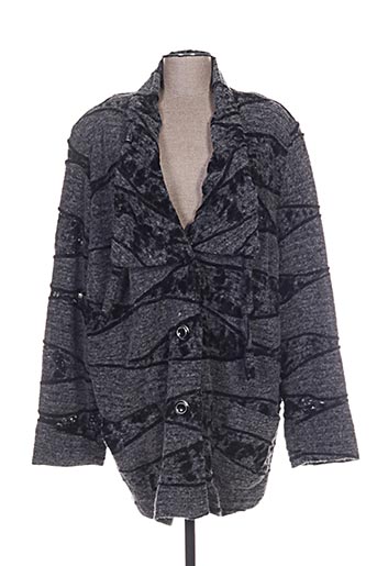 chalou manteaux femme de couleur gris