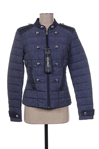 guess manteaux femme de couleur bleu