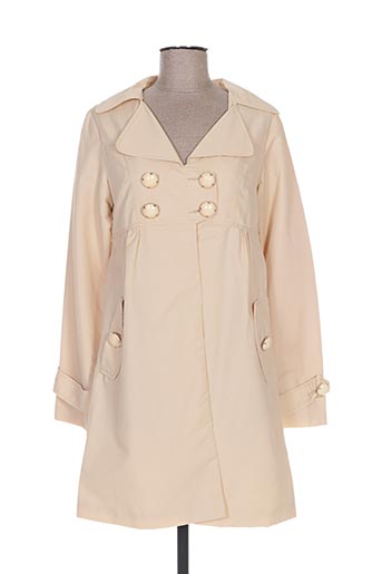 jaune rouge manteaux femme de couleur beige