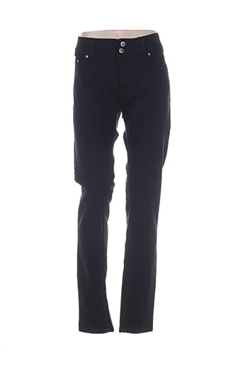 imitz pantalons femme de couleur noir