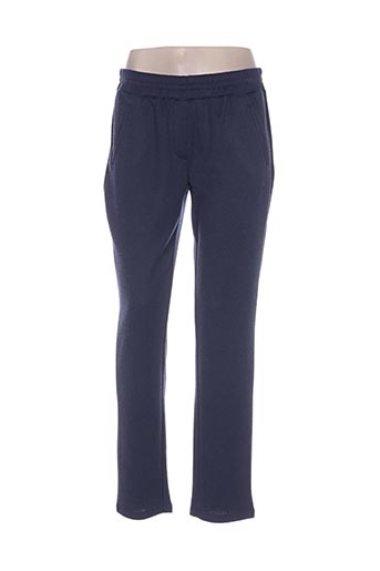 lcdn pantalons femme de couleur bleu