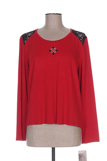 jean delfin t-shirts femme de couleur rouge