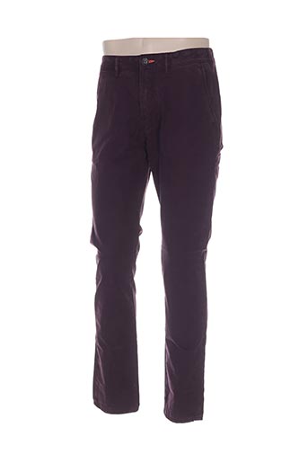 superdry pantalons homme de couleur violet