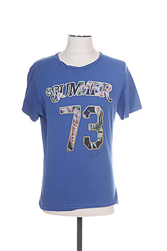 pepe jeans t-shirts homme de couleur bleu
